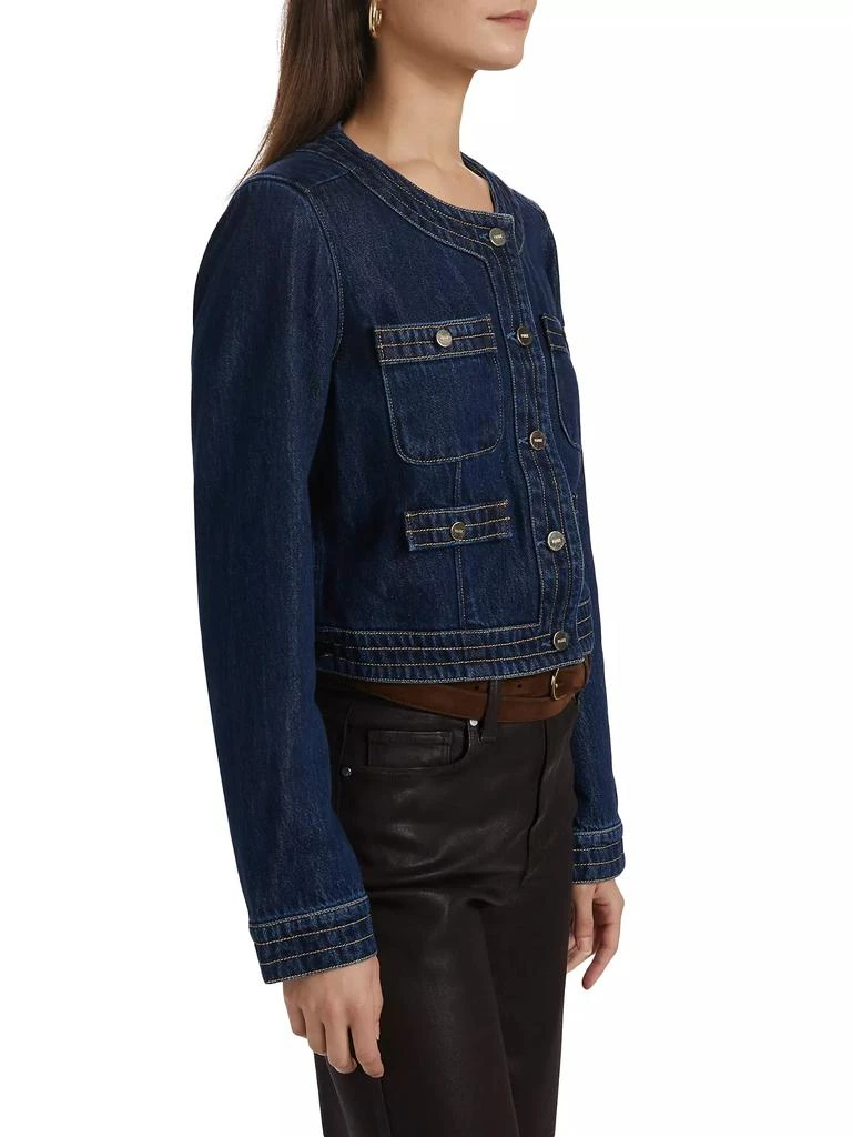 商品Paige|Kiya Denim Crop Jacket,价格¥2242,第4张图片详细描述