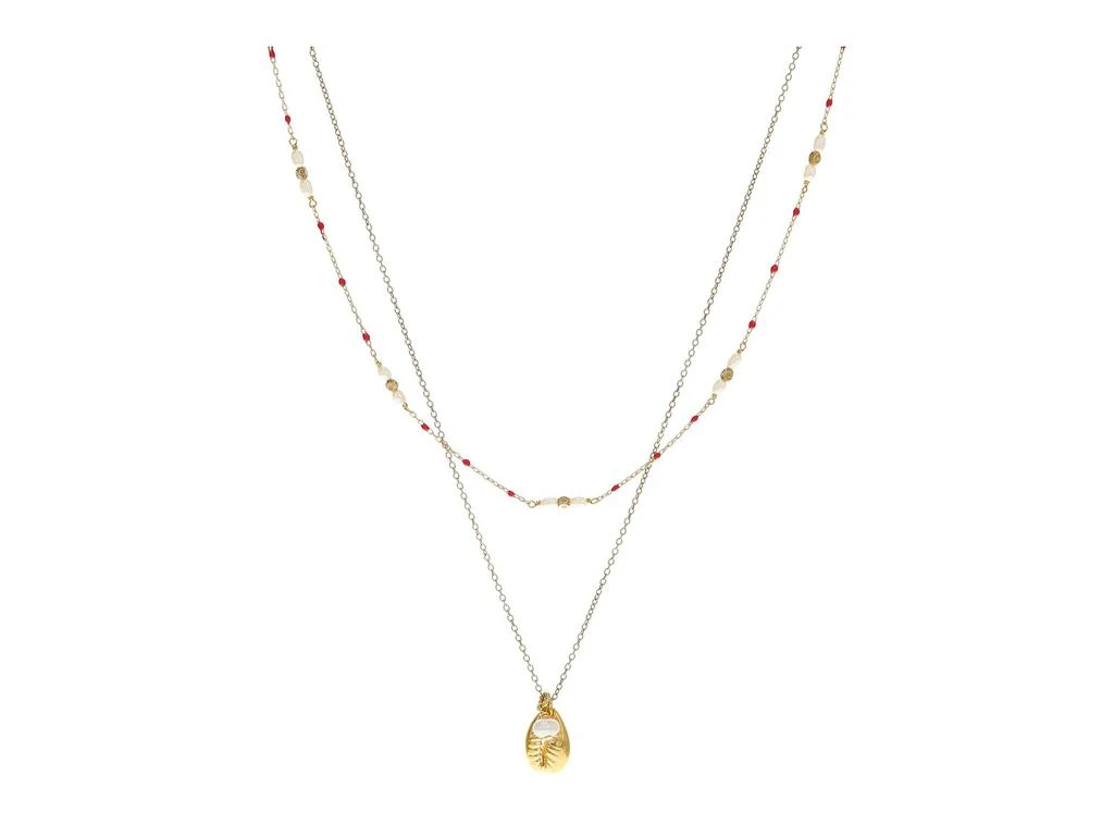 商品Chan Luu|Pre-Layered Enamel Bead Necklace with Charm,价格¥401,第1张图片