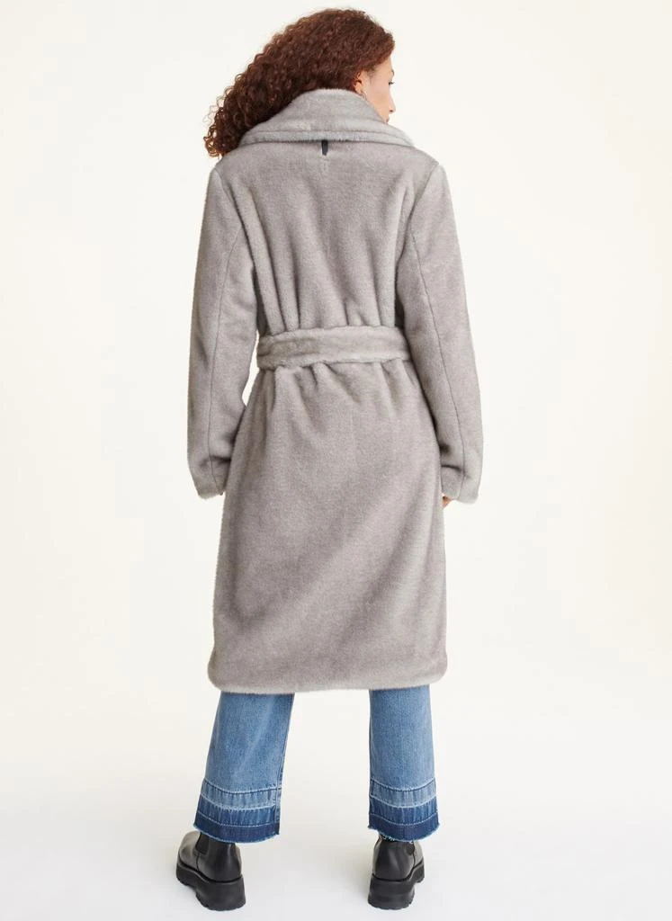 商品DKNY|Faux Mink Longline Coat,价格¥3003,第2张图片详细描述