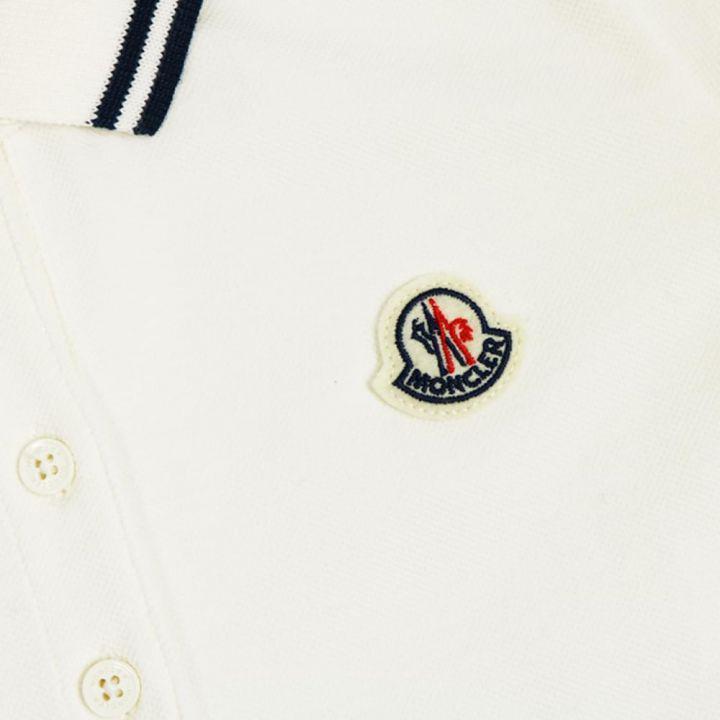 商品Moncler|Girls Polo Shirt Ivory,价格¥708-¥874,第5张图片详细描述