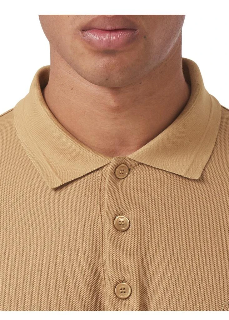商品Burberry|Long-sleeve monogram motif cotton piquÃ£Â© polo shirt,价格¥4242,第2张图片详细描述