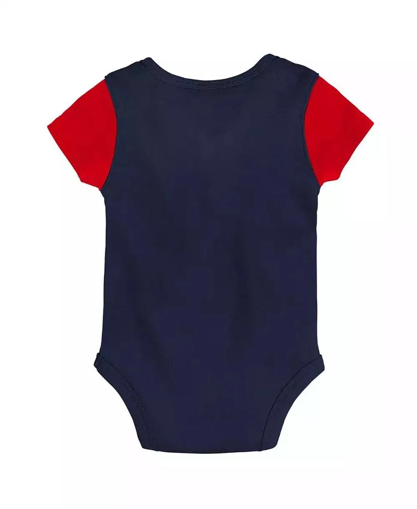 商品Outerstuff|Baby Boys and Girls Navy, Red Minnesota Twins Little Champ Three-Pack Bodysuit Bib and Booties Set,价格¥232,第4张图片详细描述