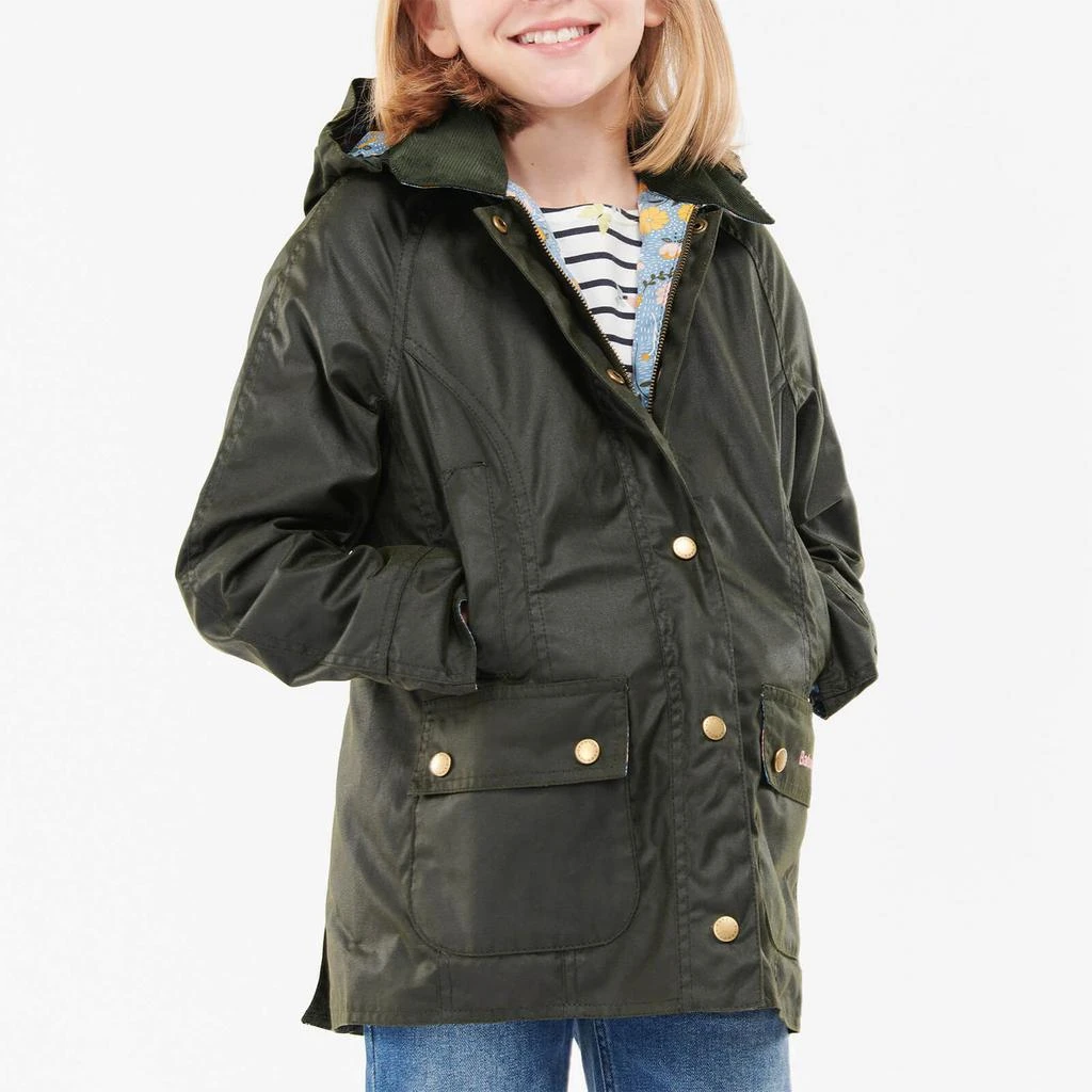 Barbour Girls' Hooded Beadnall Jacket - Fern/Folky Floral 商品