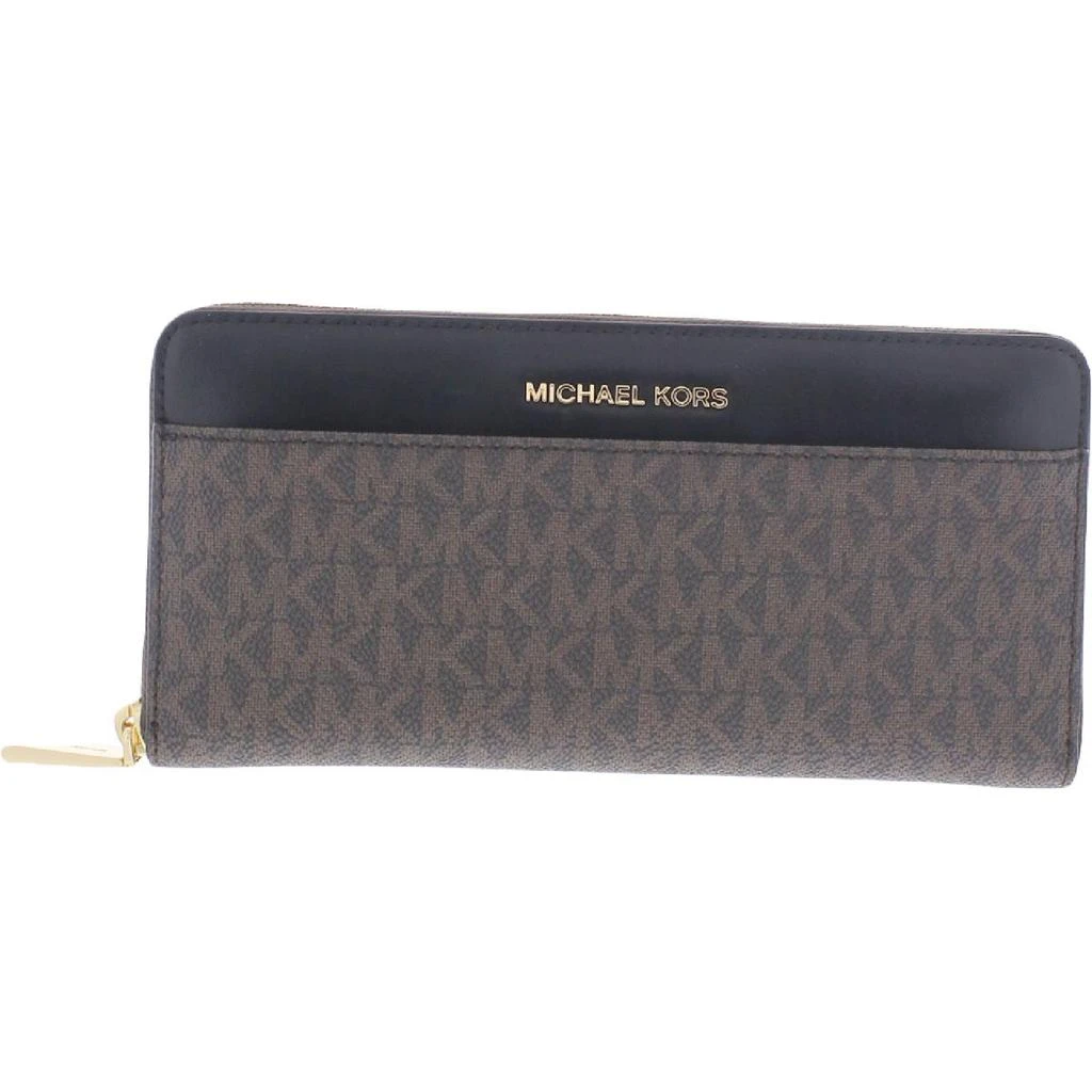 商品Michael Kors|Michael Kors Womens Jet Set Leather Organizational Clutch Wallet,价格¥448,第1张图片