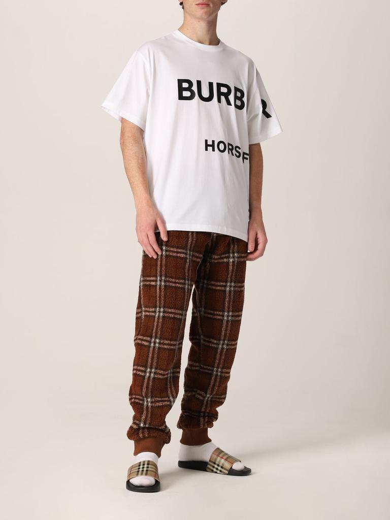 Burberry check fleece jogging pants商品第2张图片规格展示