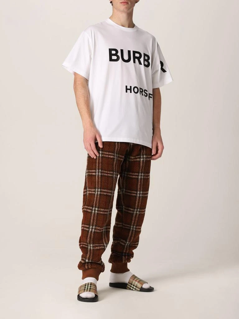 商品Burberry|Burberry check fleece jogging pants,价格¥2528,第2张图片详细描述