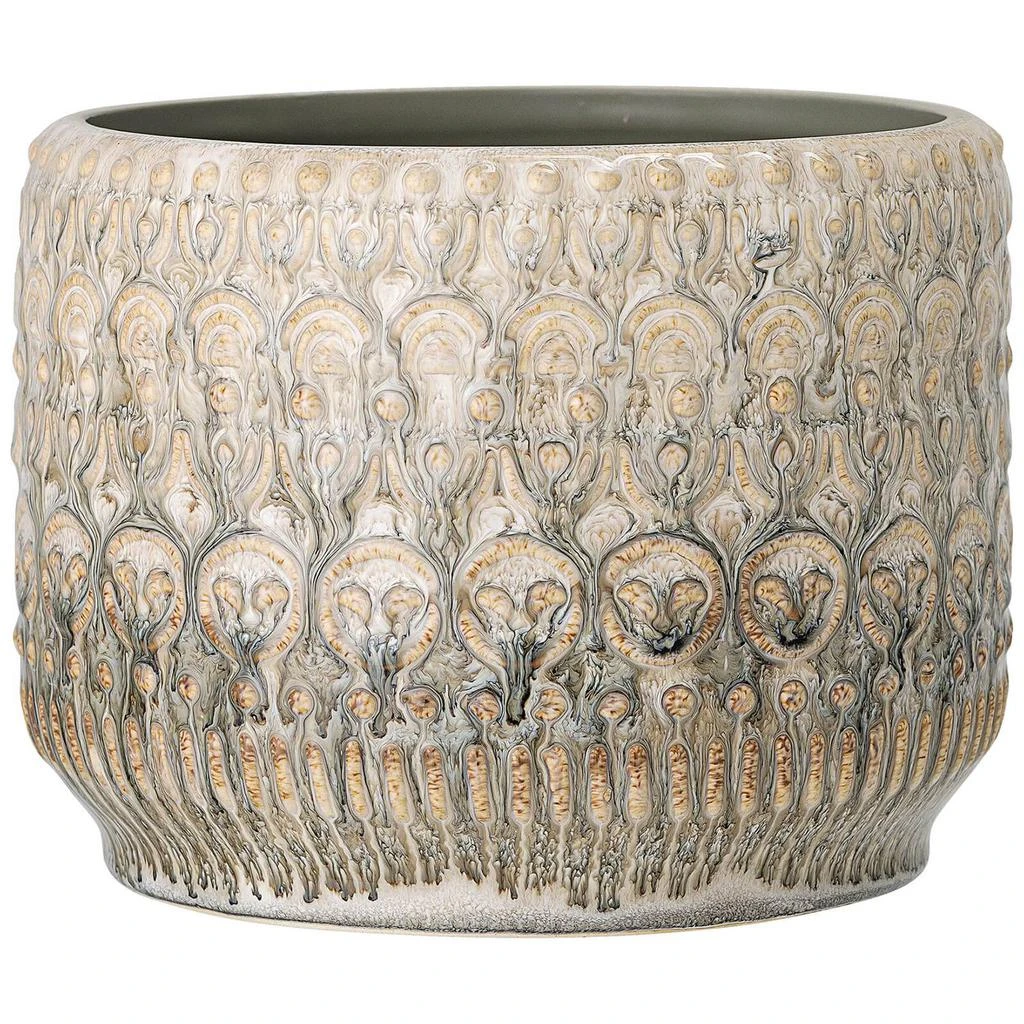 商品The Hut|Bloomingville Reactive Glaze Flowerpot - Brown,价格¥363,第2张图片详细描述