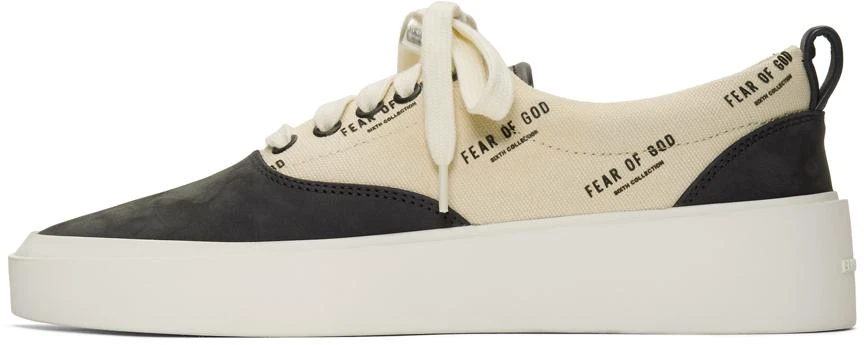 商品Fear of god|Black & Off-White Logo 101 Lace-Up Sneakers休闲鞋,价格¥3648,第3张图片详细描述