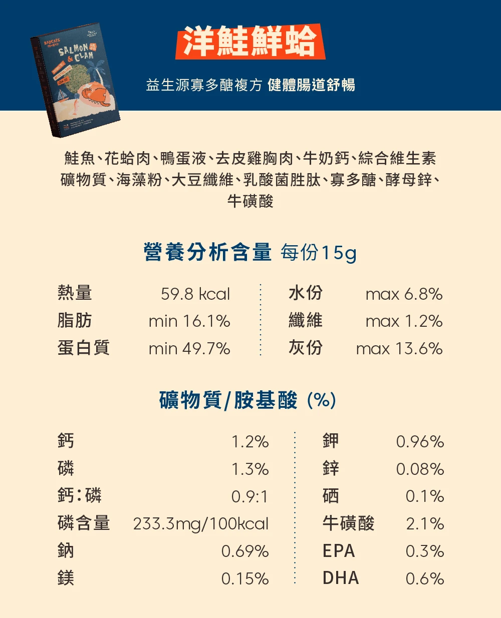 主食肉灌饼_洋鲑鲜蛤（喵适用）|Main Meal Series 商品
