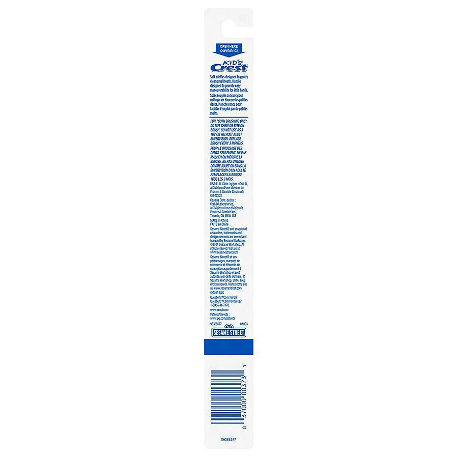 商品Crest|Sesame Street Soft Toothbrush,价格¥7,第2张图片详细描述