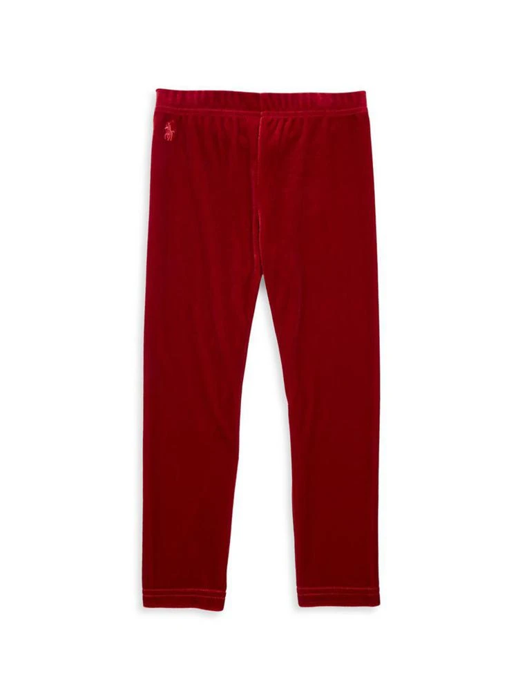 商品Ralph Lauren|Toddler's, Little Girl's & Girl's Velvet Leggings,价格¥130,第1张图片