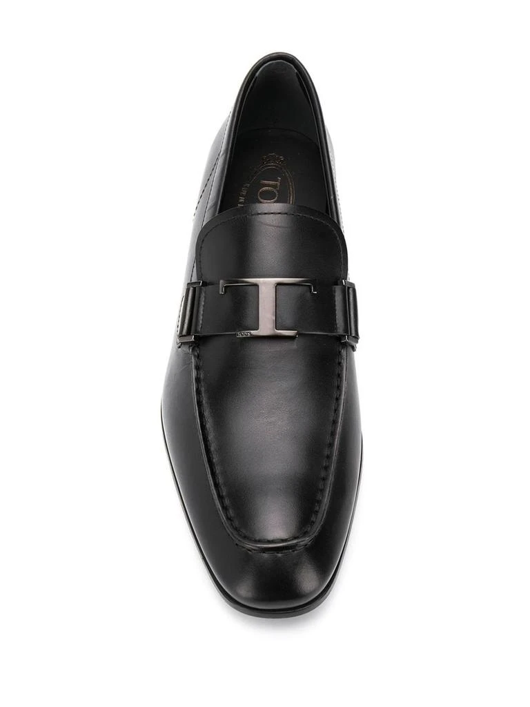 商品Tod's|Tod's Black Leather Loafers,价格¥3828,第4张图片详细描述