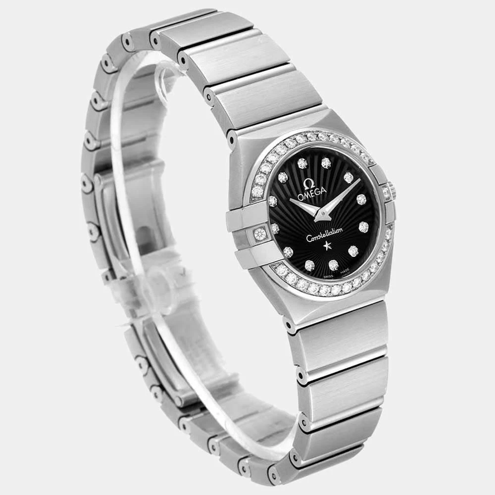 Omega Black Diamonds Stainless Steel Constellation 123.15.24.60.51.001 Women's Wristwatch 24 mm 商品