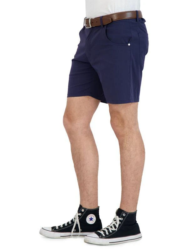 商品Levinas|Performance Tech Stretch Denim Shorts,价格¥317,第2张图片详细描述