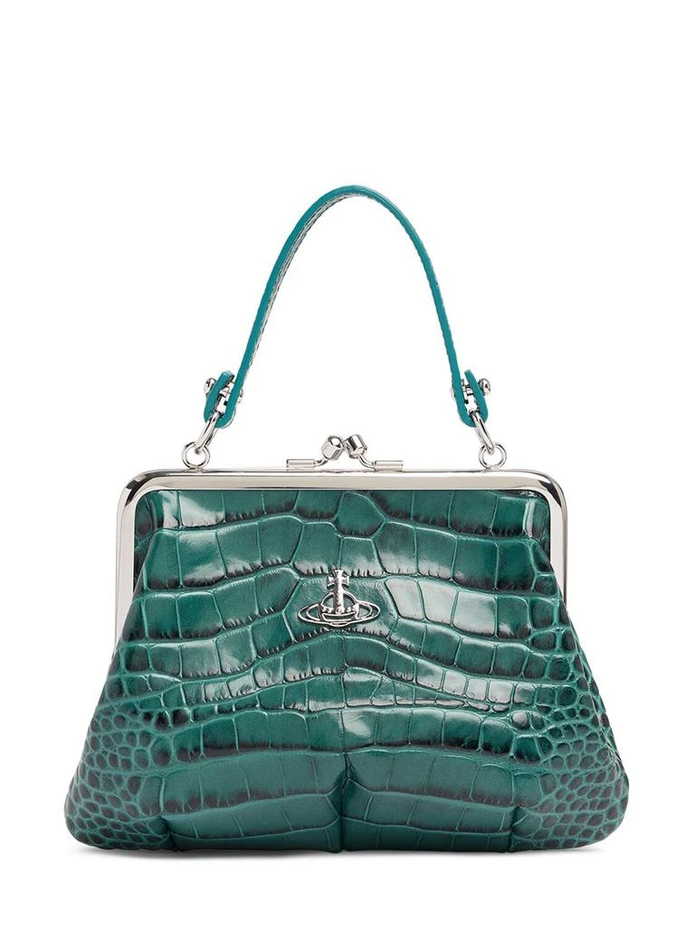 商品Vivienne Westwood|Granny Frame Croc Embossed Leather Bag,价格¥3060,第1张图片