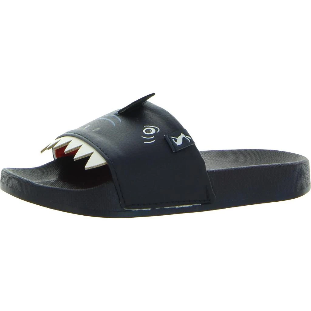 商品Joules|Joules JNR Poolslides Faux Leather Slip On Slide Sandals,价格¥54,第1张图片