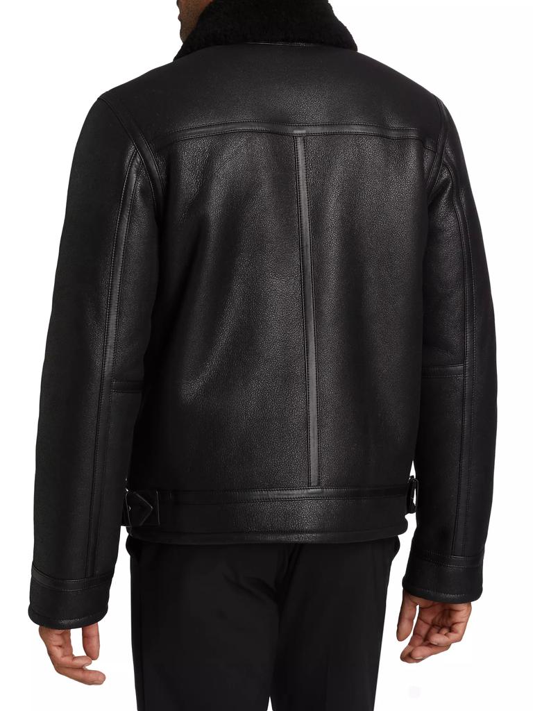 Saks Fifth Avenue COLLECTION Leather Aviator Jacket