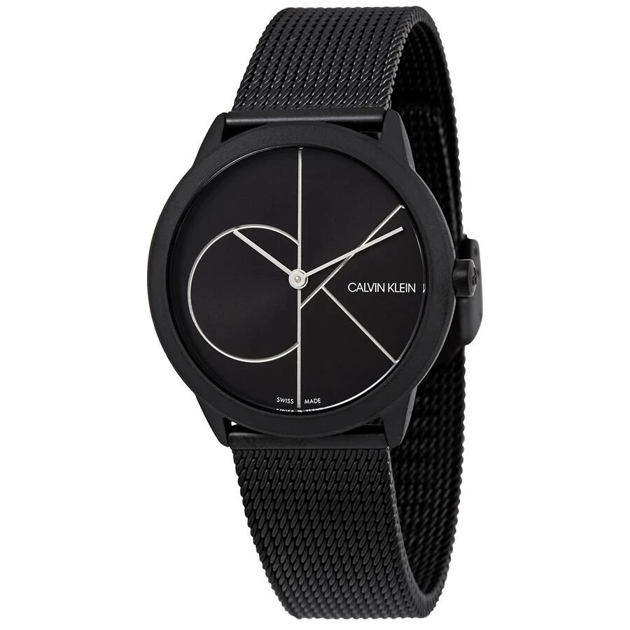 商品Calvin Klein|Minimal Quartz Black Dial Ladies Watch K3M5245X,价格¥366,第1张图片