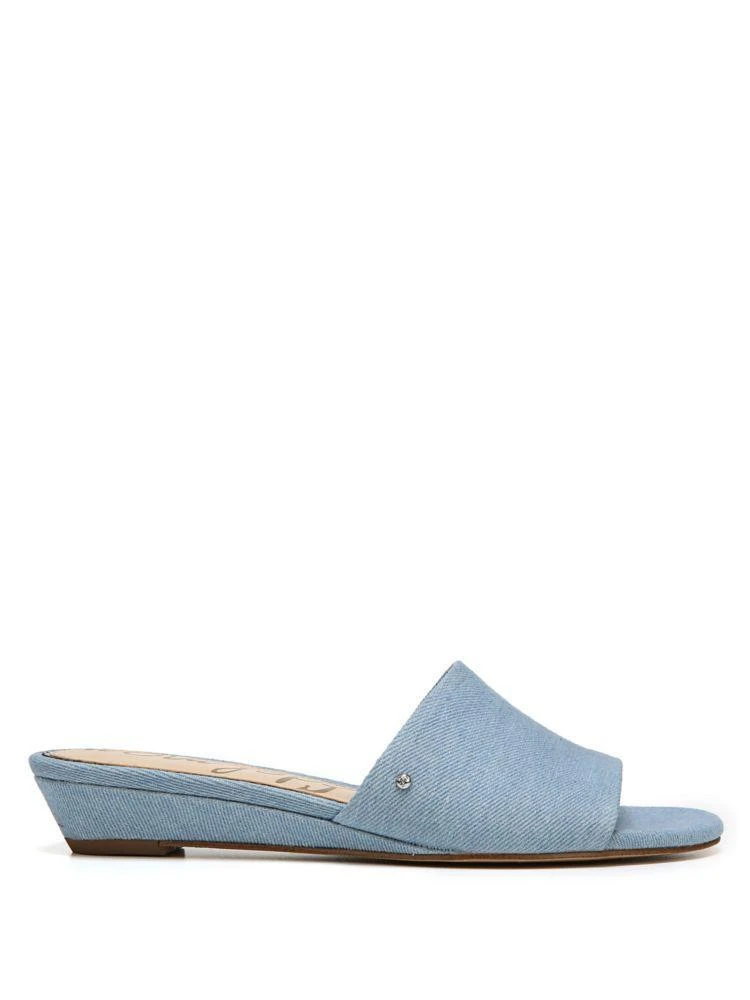 商品Sam Edelman|Liliana Denim Wedge Sandals,价格¥680,第3张图片详细描述