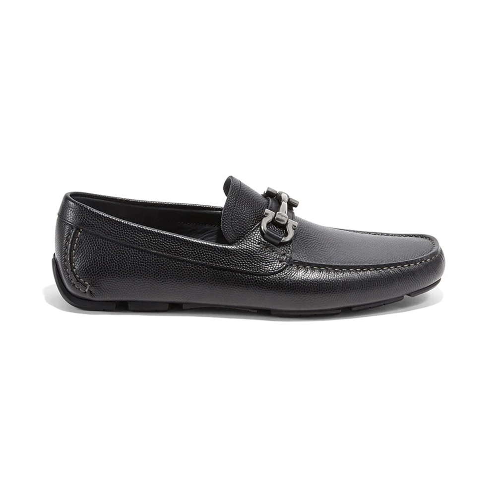 商品Salvatore Ferragamo|SALVATORE FERRAGAMO 黑色男士驾车鞋 02-4728-671739,价格¥3131,第1张图片