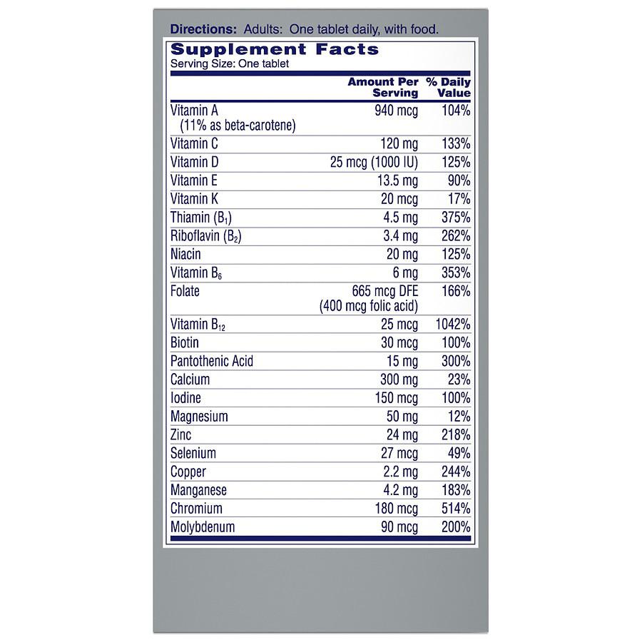 Women's 50+ Healthy Advantage Multivitamin商品第5张图片规格展示