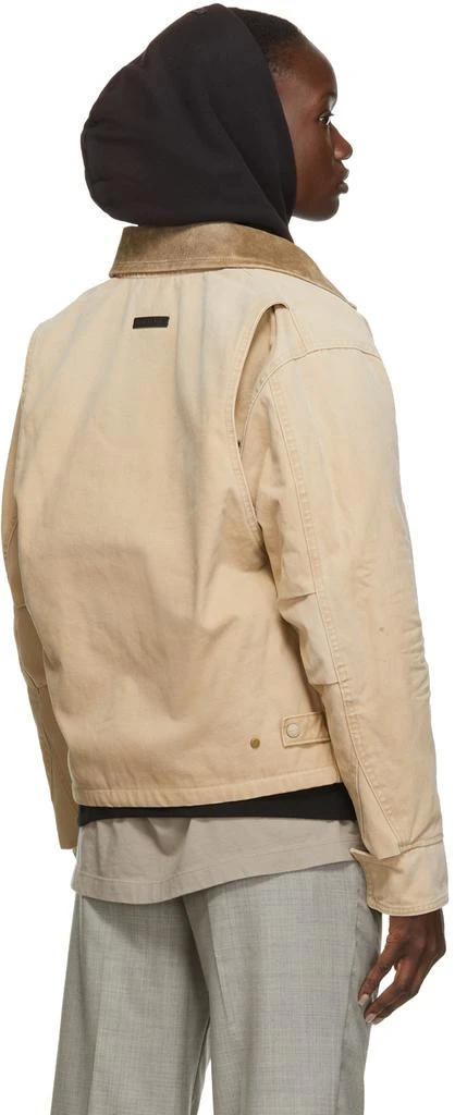 商品Fear of god|Beige Canvas Work Jacket,价格¥6562,第3张图片详细描述