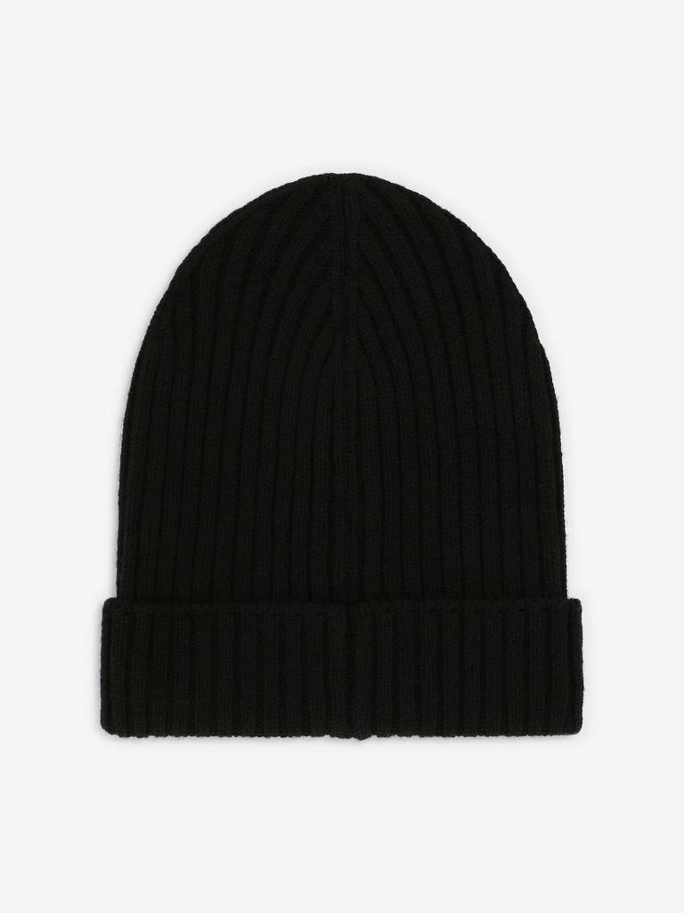 商品Dolce & Gabbana|Dolce & Gabbana Boys Logo Plate Beanie Hat in Black,价格¥1722,第3张图片详细描述