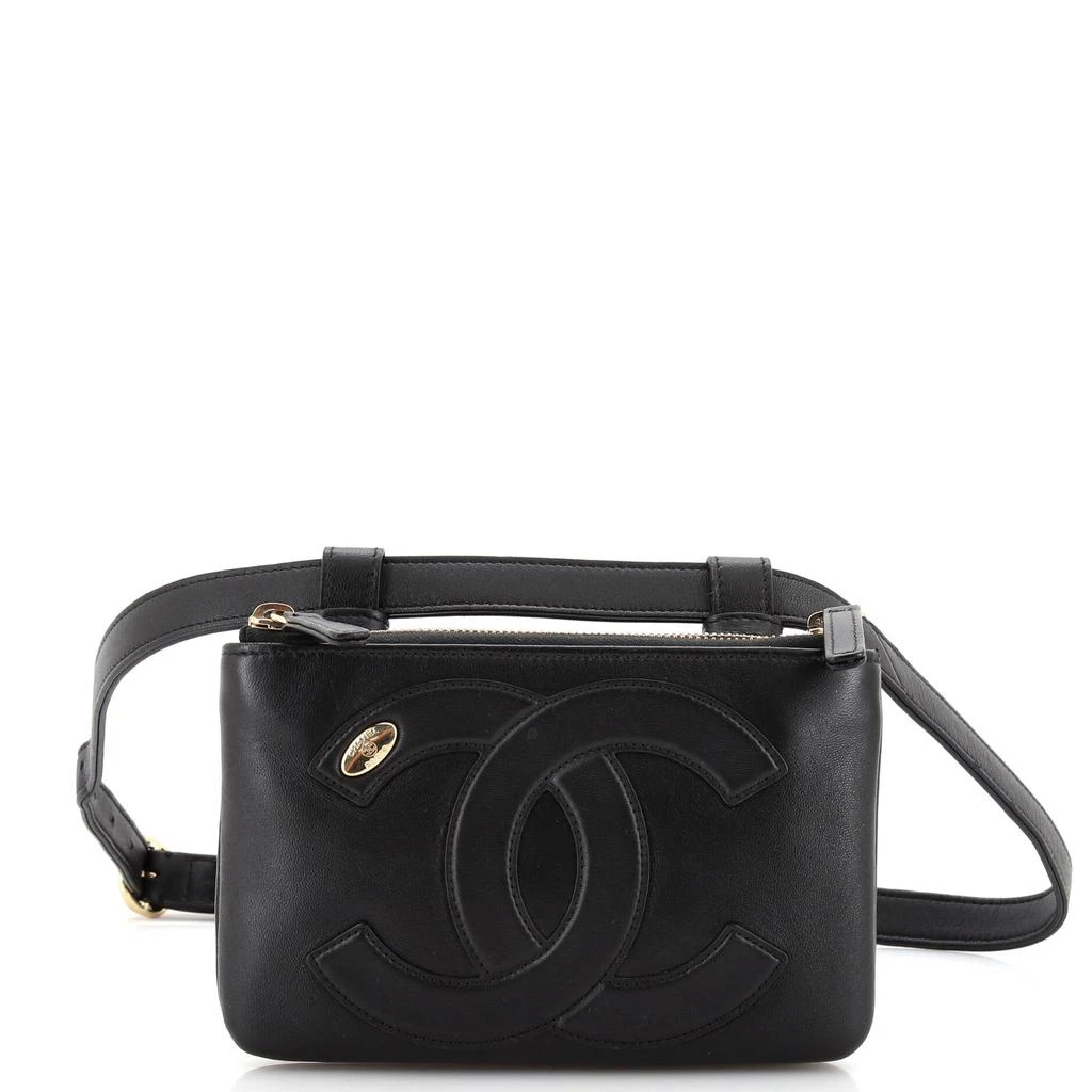 商品[二手商品] Chanel|CC Mania Double Zip Belt Bag Lambskin,价格¥14420,第1张图片