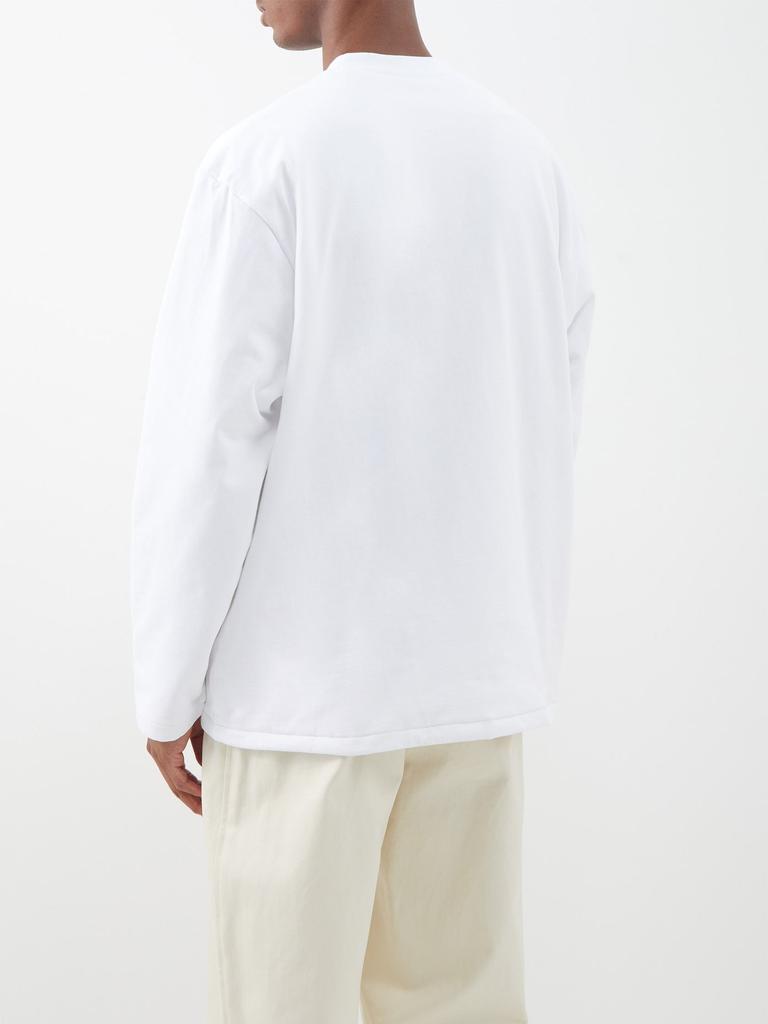 Bricciola padded-cotton long-sleeved T-shirt商品第5张图片规格展示