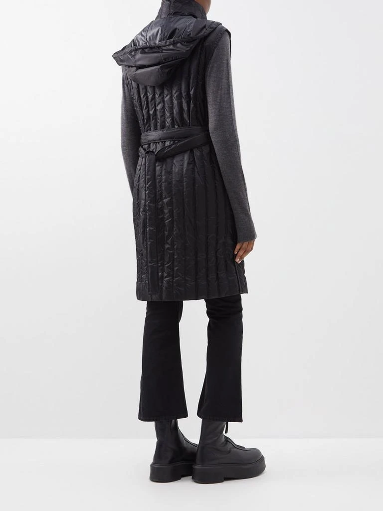 商品Moncler|Drava hooded belted longline quilted gilet,价格¥3298,第5张图片详细描述