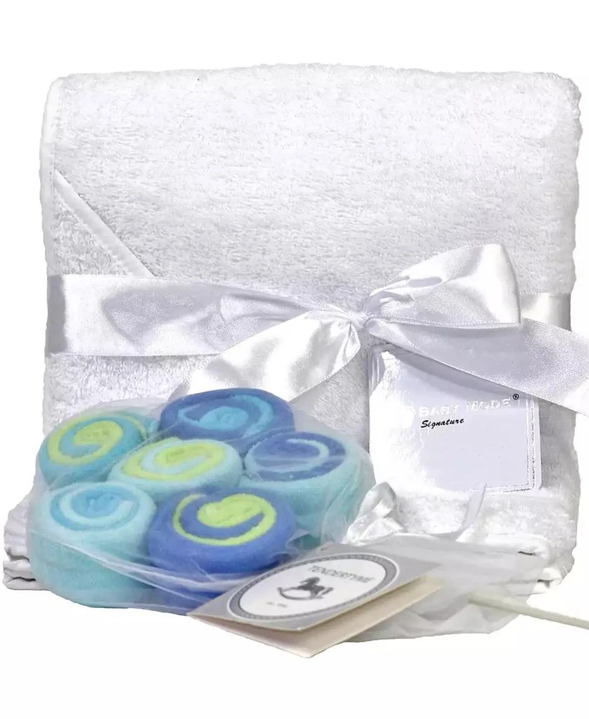 商品Baby Mode Signature|3 Stories Trading Terry Cloth Hooded Baby Towel And 12 Washcloth Gift Set,价格¥240,第1张图片