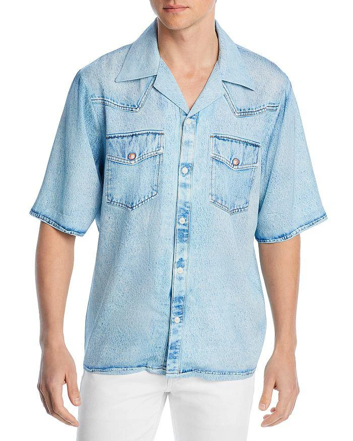 商品Diesel|Short Sleeve Denim Shirt ,价格¥660,第1张图片