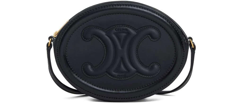 CELINE Crossbody oval Triomphe purse in smooth calfskin 1
