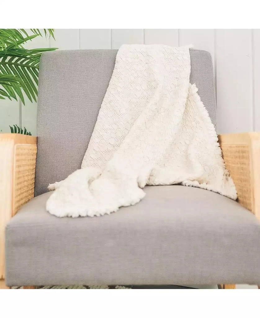 商品Crane Baby|Oatmeal Boho Knit Blanket,价格¥226,第4张图片详细描述