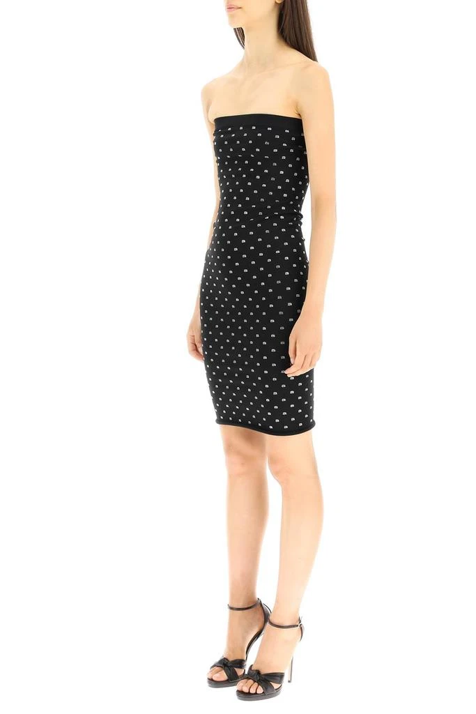 商品Alexander Wang|Alexander wang rhinestone logo motif mini dress,价格¥4187,第4张图片详细描述