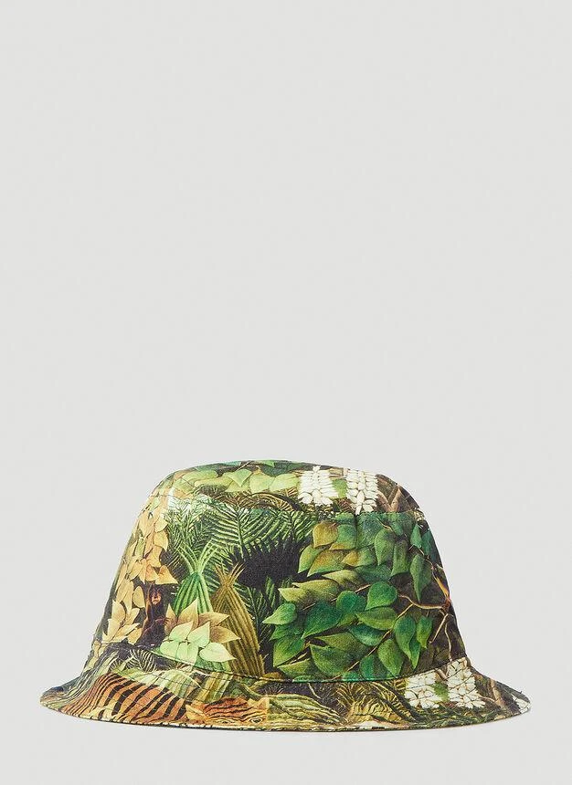 商品Endless Joy|Jungle Motif Bucket Hat in Green,价格¥523,第3张图片详细描述