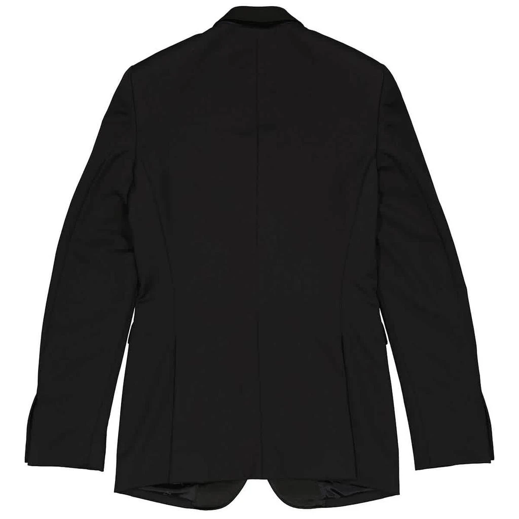 商品Burberry|Men's Black Satin Lapel Wool Tailored Jacket,价格¥3555,第2张图片详细描述