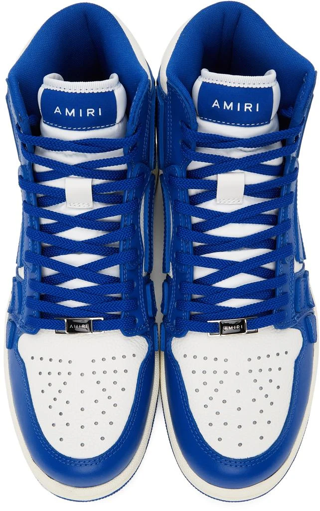 商品AMIRI|Blue & White Skel Top Hi Sneakers,价格¥3530,第5张图片详细描述