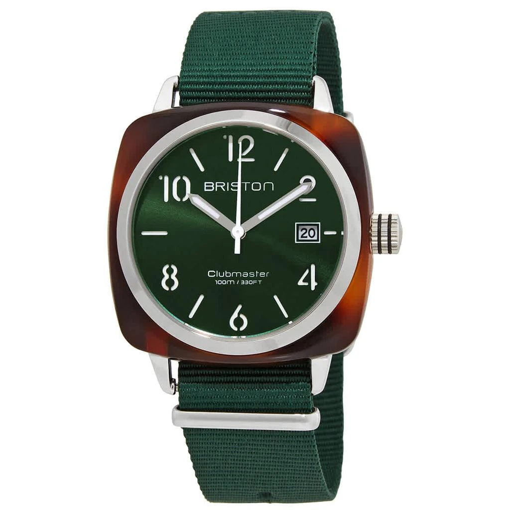 商品Briston|Briston Clubmaster Quartz Green Dial Mens Watch 15240.SA.T.10.NBG,价格¥372,第1张图片