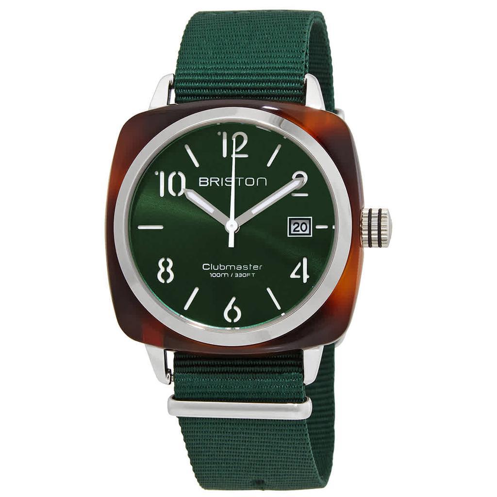 商品Briston|Briston Clubmaster Quartz Green Dial Mens Watch 15240.SA.T.10.NBG,价格¥700,第1张图片