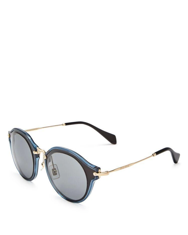 商品Miu Miu|Round Sunglasses, 53mm,价格¥3997,第2张图片详细描述