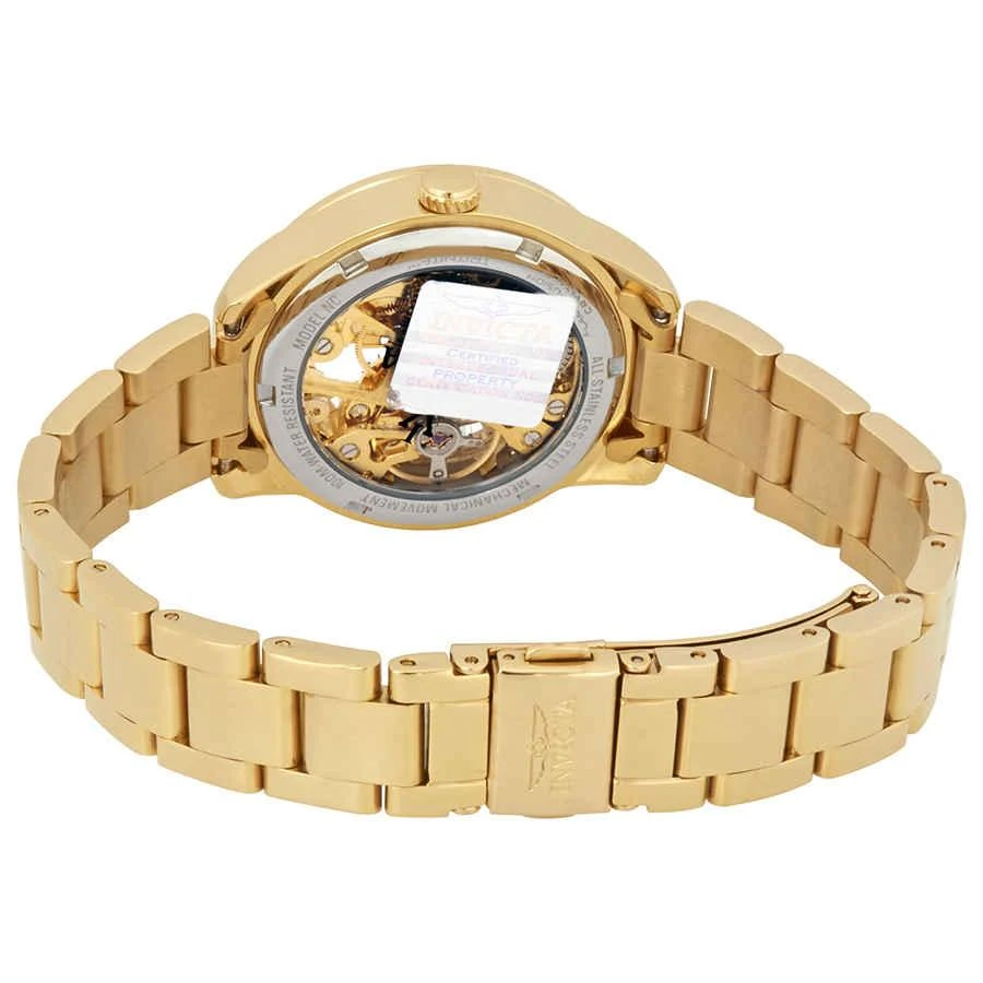 商品Invicta|Invicta Vintage Mechanical Gold Skeleton Dial Ladies Watch 25751,价格¥460,第3张图片详细描述