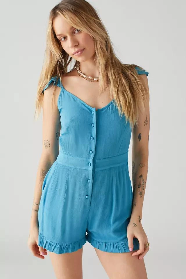 商品Urban Outfitters|UO Norma Button-Down Romper,价格¥152,第1张图片