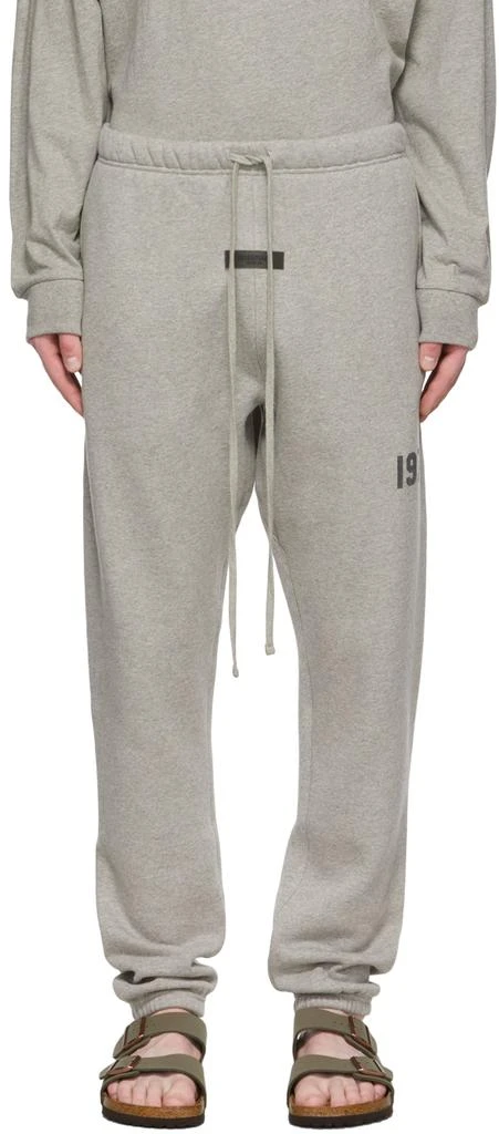 Fear of God ESSENTIALS Gray Cotton Lounge Pants 1