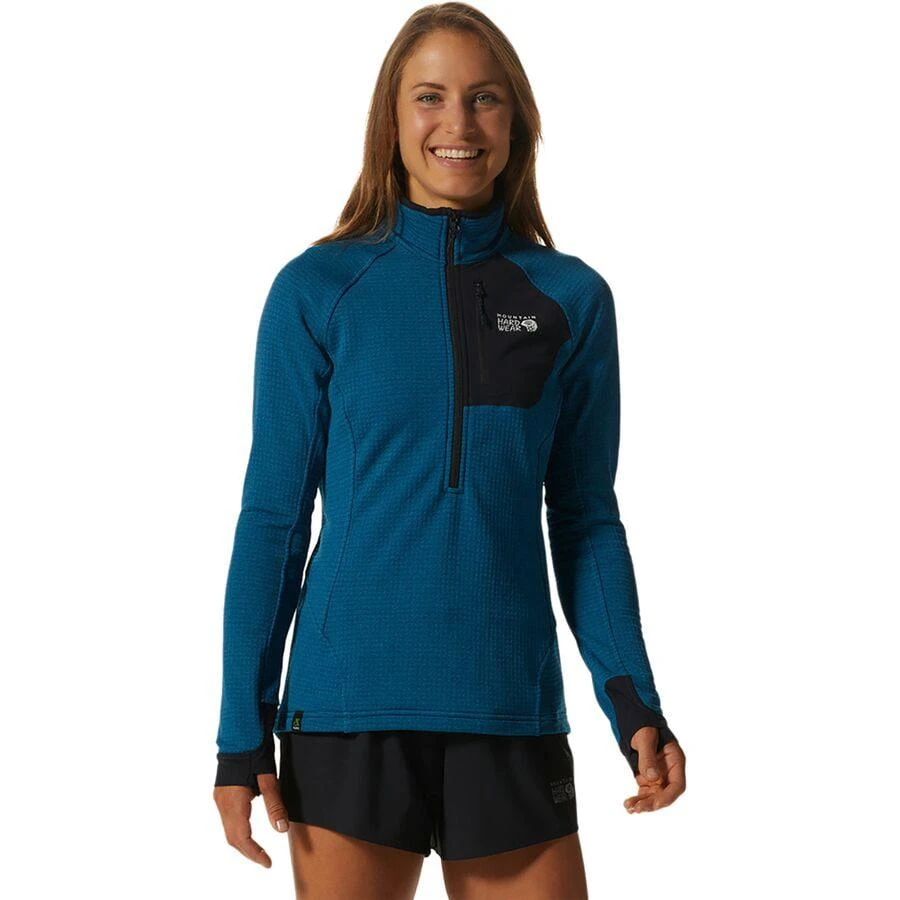 商品Mountain Hardwear|Polartec Power Grid Half-Zip Jacket - Women's,价格¥464,第1张图片