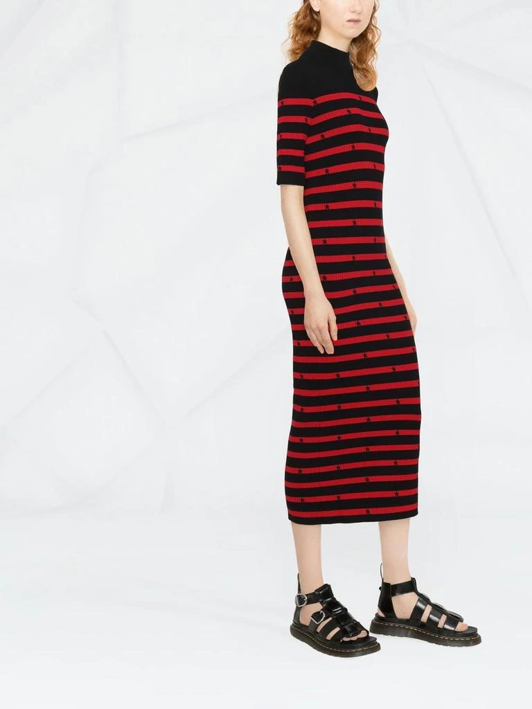 商品RED Valentino|RED VALENTINO Striped knitted dress,价格¥3754,第3张图片详细描述