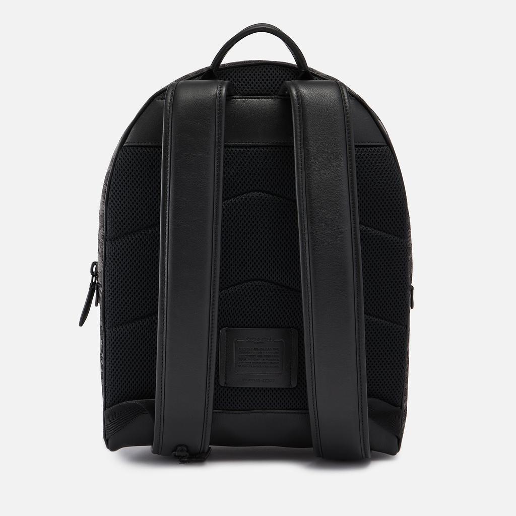 商品Coach|Coach Charter Leather-Trimmed Logo-Jacquard Backpack,价格¥4357,第4张图片详细描述