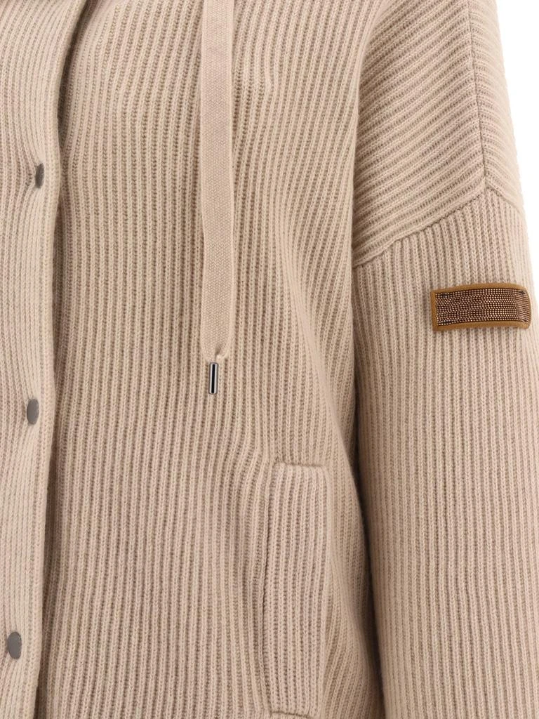 商品Brunello Cucinelli|Down jacket in ribbed tricot,价格¥30345,第4张图片详细描述