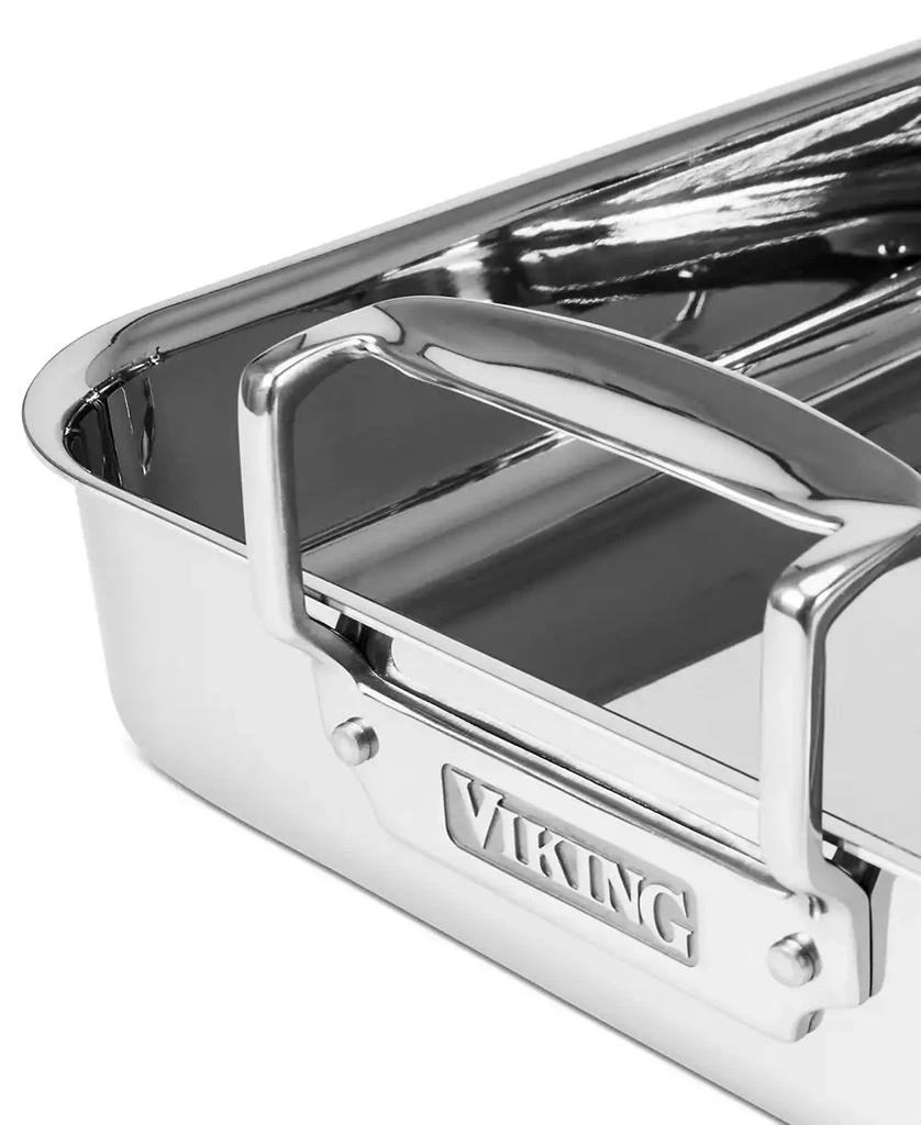 商品Viking|3-Ply Stainless Steel Roasting Pan with Nonstick Rack,价格¥1390,第5张图片详细描述