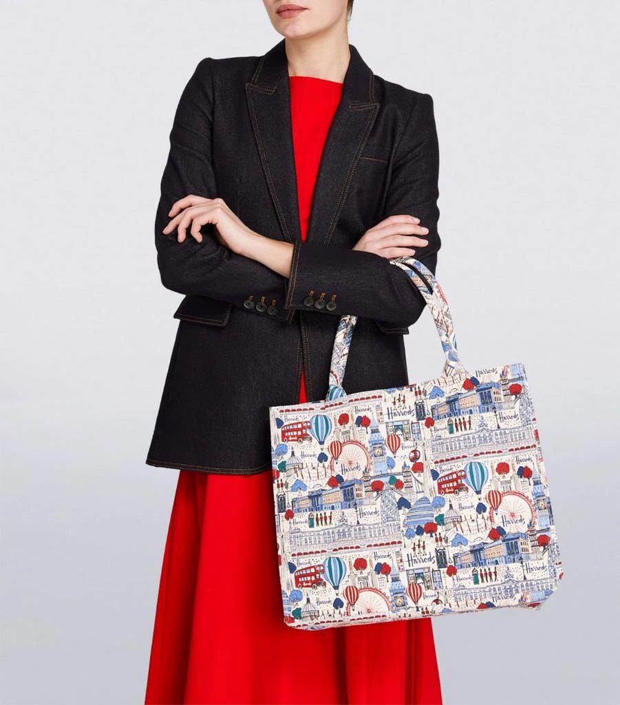 商品Harrods|Pretty City Grocery Shopper Bag,价格¥408,第3张图片详细描述